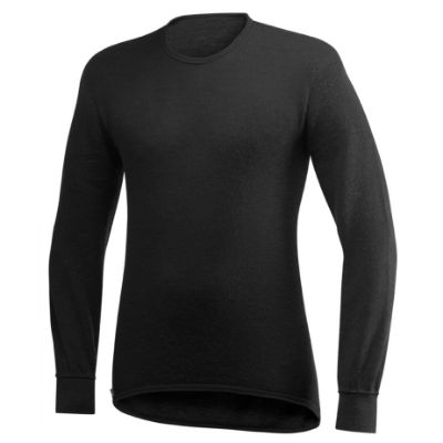 Woolpower Crewneck 200 Skiundertrøje Coal, Black