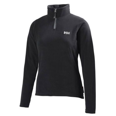 Helly Hansen W Daybreaker halv zip fleece Black