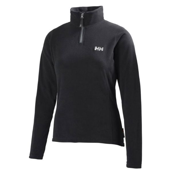 Helly Hansen W Daybreaker halv zip fleece Black