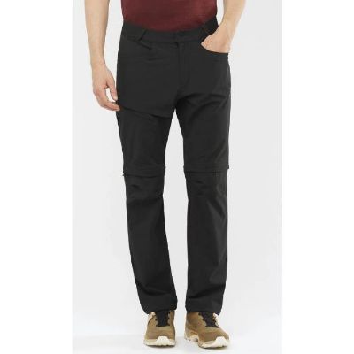 Salomon Wayfarer Straight Zip Byxa Black/Black/Magnet