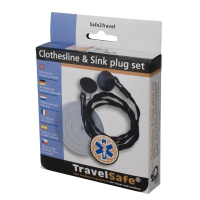 TravelSafe Elastisk Torklina och Badplugg