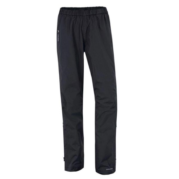Vaude Kvinnors Fluid Helförslutningsregnbyxor Black