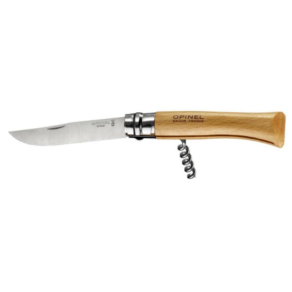 Opinel Propträckare kniv N°10 Stainless. Beige