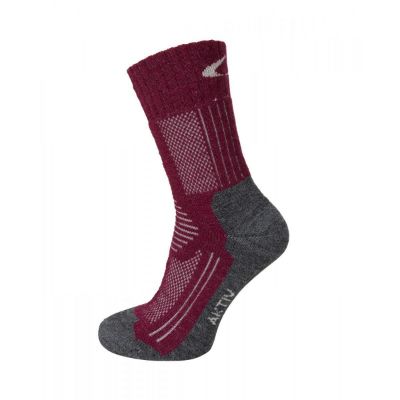 Ulvang Jr Aktiva Vandresockor Charcoal Melange/Fig
