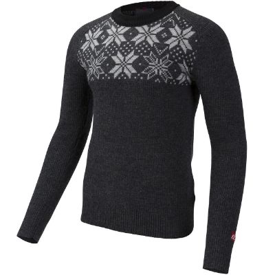Ulvang Rav Kiby Roundneck Men Charcoal Melange/Grey Melange/Black
