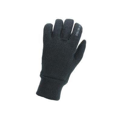 Sealskinz Vindtät Alla Väderstickad Handske Black