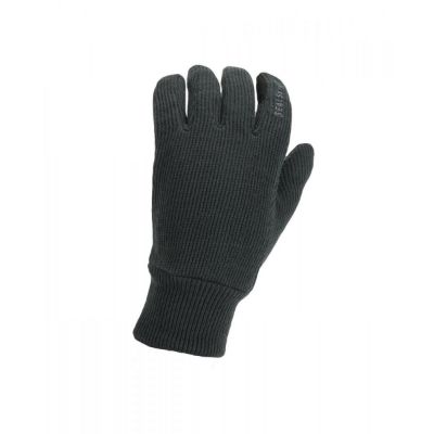 Sealskinz Vindtät Alla Väderstickad Handske Grey