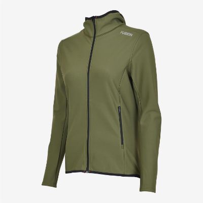 Stilfuld og funktionel Women's Recharge Hoodie med lynlås, opkradset fleece og unik isoleringsevne. Perfekt til aktive kvinder, der søger komfort og stil i farven Green