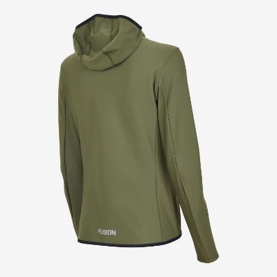 Stilfuld og funktionel Women's Recharge Hoodie med lynlås, opkradset fleece og unik isoleringsevne. Perfekt til aktive kvinder, der søger komfort og stil i farven Green