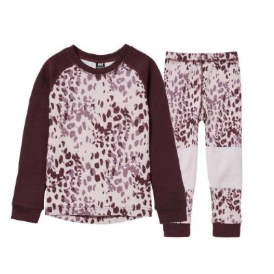 Helly Hansen LIfa Merino Barn Grafisk Pink Glow