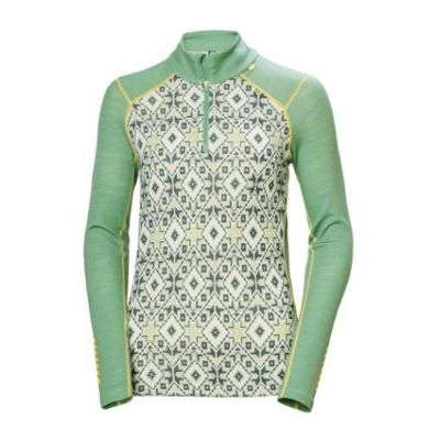 Helly Hansen Lifa Merino Graphic 1_2 Zip Kvinnor Jade