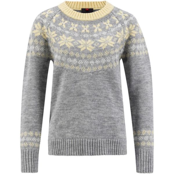 Ulvang Lundhags Eio-tröja Ws Grey Melange/Parsnip/Vanilla