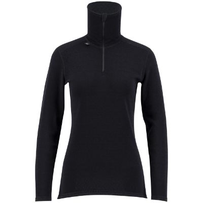 Ulvang Comfort 200 turtle neck zip Ws Black/Black