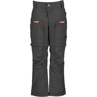 Didriksons Kotten Kids Zipp Off Pants Coal Black