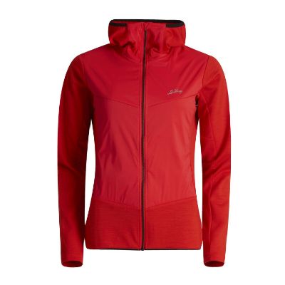 Lundhags Padje Merino Block Hoodie W Lively Red