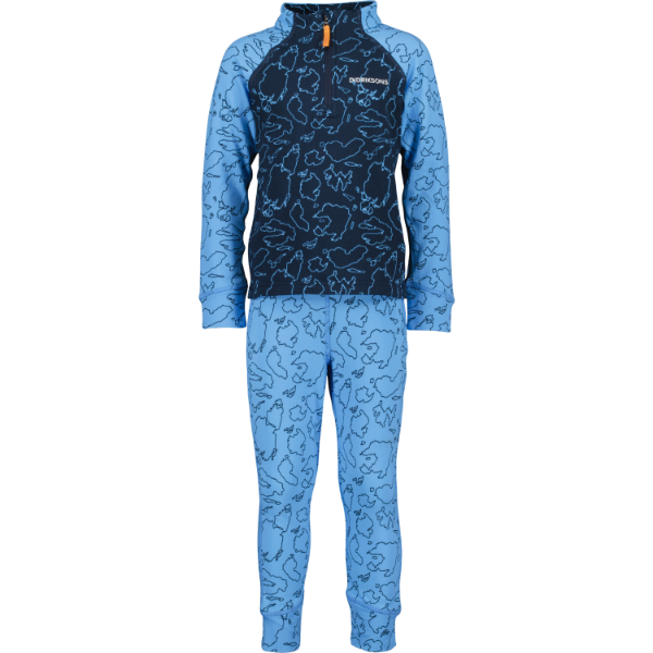Didriksons Jadis Kids Set Print 2 Play Blue