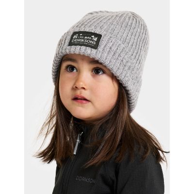 Didriksons Bus Kids Beanie Grey Melange