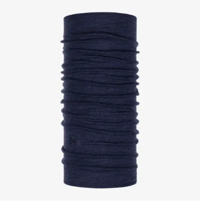 Buff Midweight Merino Wol Neck Gaiter Night Blue