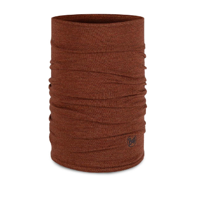 Buff Midweight Merino Wol Neck Gaiter Melange cinnamon