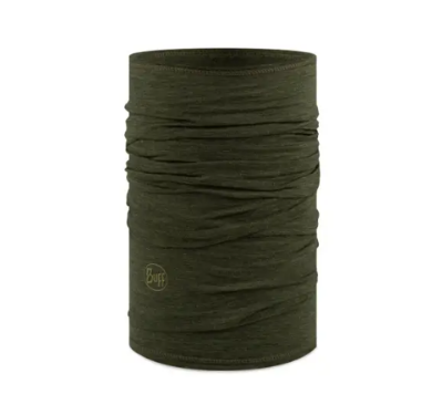 Buff Midweight Merino Wol Neck Gaiter Solid Bark