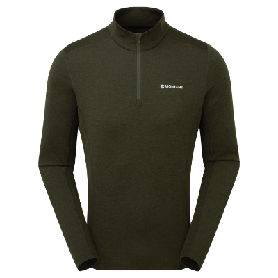 Montane Dart Zip Neck Oak Green