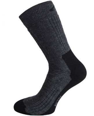 Ulvang Aktiv Merinoullstrumpa Charcoal Melange/Black