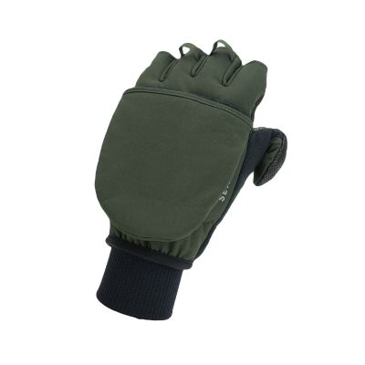 Sealskinz Walpole Windproof Cold Wt. Convertible Mitten Olive Green/Black