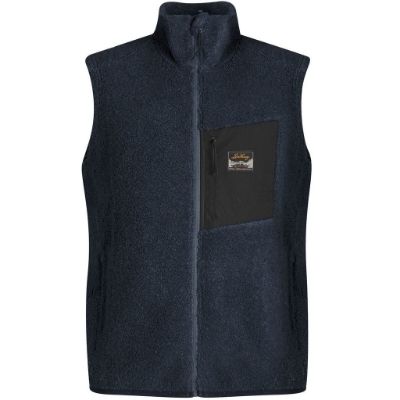 Lundhags Flok Wool Ms Pile Vest Light Navy