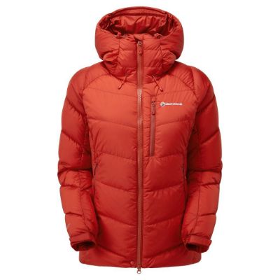 Montane FEM RESOLUTE DOWN JACKET Saffron Red