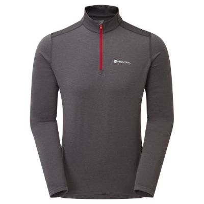 DART THERMO ZIP NECK - Slate
