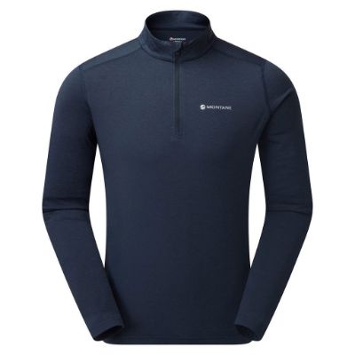 DART THERMO ZIP NECK - Eclipse Blue