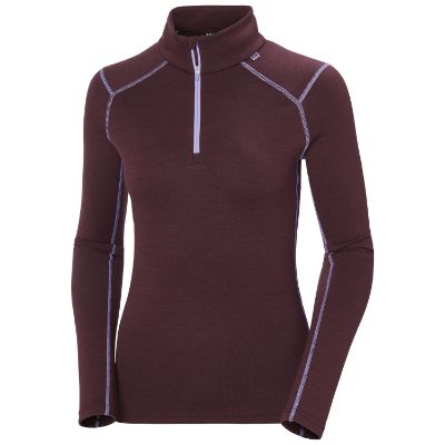 Helly Hansen Lifa Merino Midweight Zip W hickory