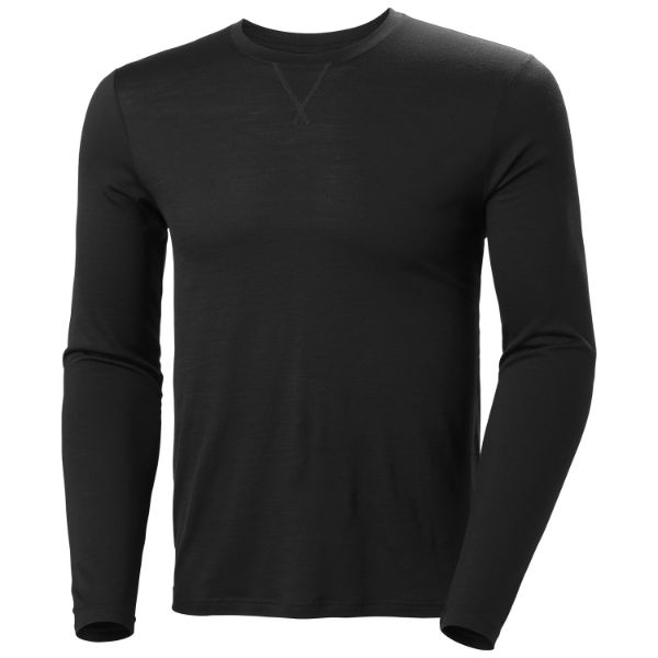 Helly Hansen Merino Crew Skiundertröja Black