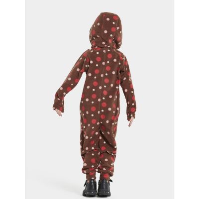 MONTE KIDS COVERALL PRINTED - Small Dotted Brown Print