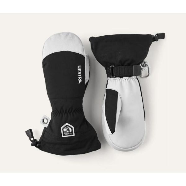 Hestra Army Leather Heli Ski Jr Mitt Black