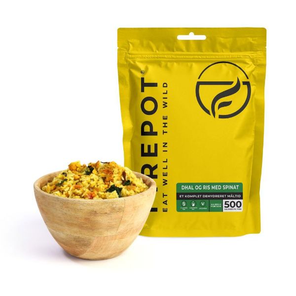 Firepot Dhal og Ris med Spinat - Regular