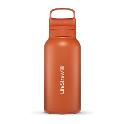 LifeStraw Go 2.0 Stainless Steel Water F  - Kuoto Orange