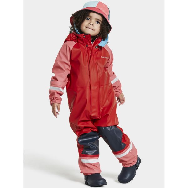Didriksons Colorado Kids' Galon® Coverall i peach rose