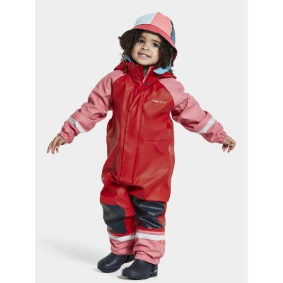 Didriksons Colorado Kids' Galon® Coverall i peach rose