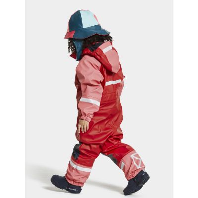 Didriksons Colorado Kids' Galon® Coverall i peach rose