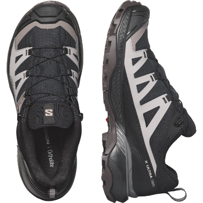 Salomon X ultra 360 GTX W i farven Black / Plum / Shala
