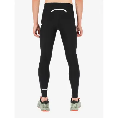 Sorte Fusion Hot Long Tights - Varmeløsning til kølige vintermåneder. Finstrikket materiale modstår vind og kulde, mens den bløde bagside bevarer kroppens varme.