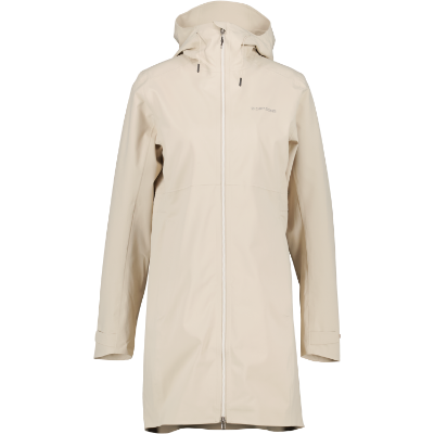 Didriksons Bea Women's Parka 6 er designet til at modstå de fleste vejrforhold, da den ikke er isoleret, men samtidig er vind- og vandtæt, så du kan holder dig varm i blæsevejr eller tør i sommerregn.    Parkaens justerbar hætte og høj krave beskytter dit ansigt og din hals mod vind og regn. De praktiske  lommer giver dig mulighed for at opbevare dine vigtigste ejendele sikkert og let tilgængeligt.  Bea er har en flot pasform giver et elegant udseende, som kan justeres i taljen. Uanset om du bevæger dig gennem byens gader eller udforsker naturen, vil Didriksons Bea Women's Parka 6 holde dig varm, komfortabel og stilfuld.