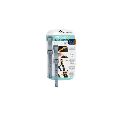 Sea to Summit Stretch-Loc 18 - 12mm x 450mm 2 Pack Charcoal