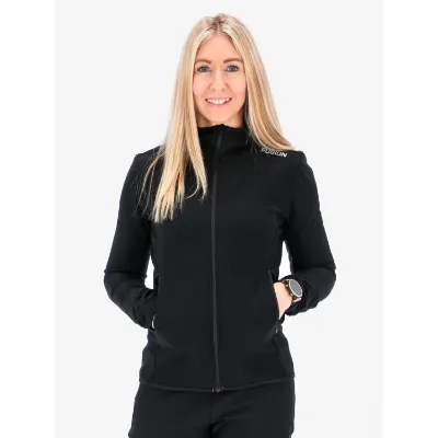 Stilfuld og funktionel Women's Recharge Hoodie med lynlås, opkradset fleece og unik isoleringsevne. Perfekt til aktive kvinder, der søger komfort og stil i farven Black