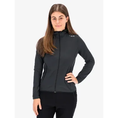 Stilfuld og funktionel Women's Recharge Hoodie med lynlås, opkradset fleece og unik isoleringsevne. Perfekt til aktive kvinder, der søger komfort og stil i farven Grey