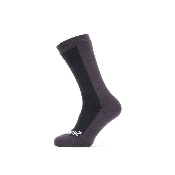 Sealskinz Starston wp cold wt. mid sock - Starston WP Cold Wt. Mid Sock - Black/ Grey