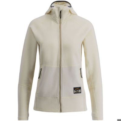 Lundhags Tived merino hoodie w - Chalk White