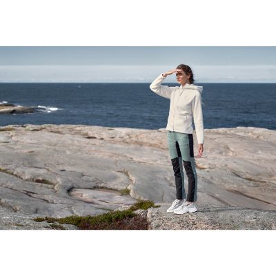 Didriksons Anniken Women Full Zip Fleece - Shell White