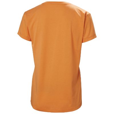 Helly Hansen Women's Skog Recycled Graphic T-Shirt i oramge med orange print på fronten